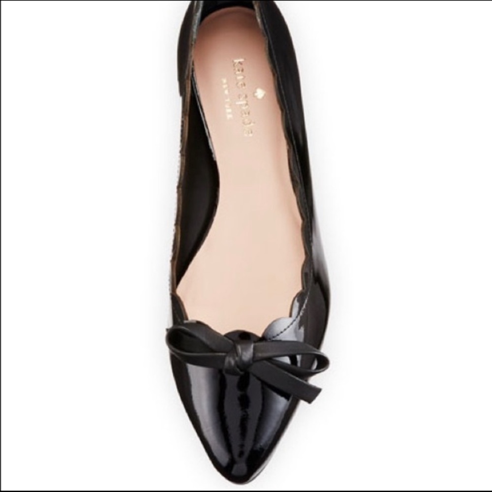 Eleni Flex Scalloped Bow Flats - Kate Spade